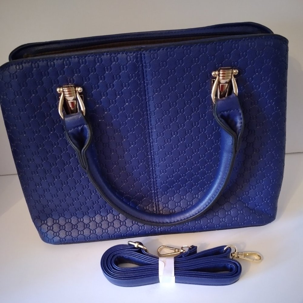 Royal blue handbag
